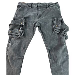 Embellish‎ Black Prox Cargo Jeans Size 40 Practical And Comfortable Streetwear